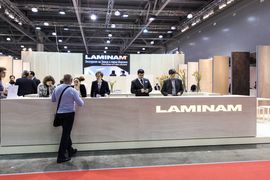 Laminam на Batimat 2018: имитация дерева, мрамора и металла